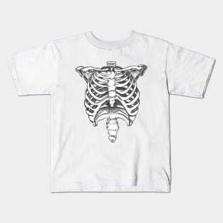 Skeleton Ribcage Kids T-Shirt